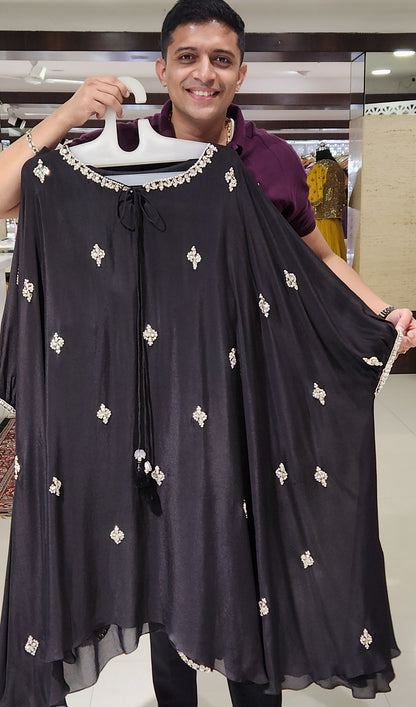 Black Palazzo Set SM6896