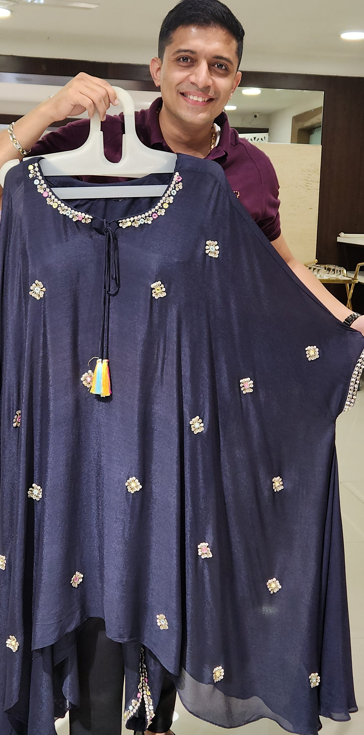 Blue Palazzo Set VM2158