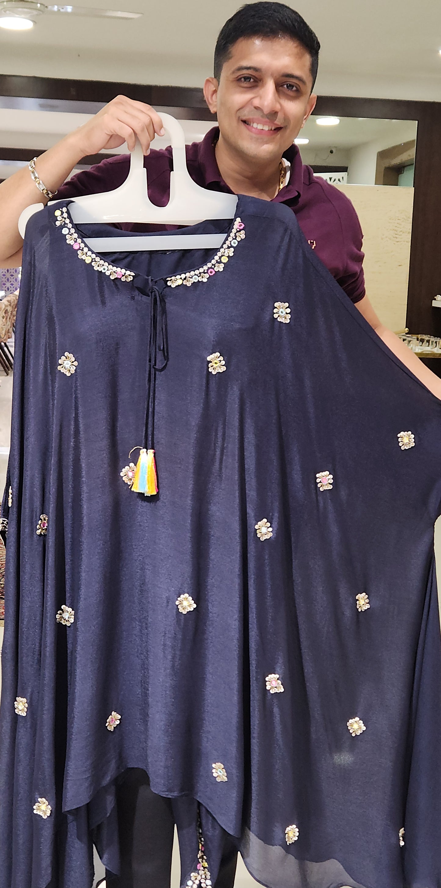 Blue Palazzo Set VM2158