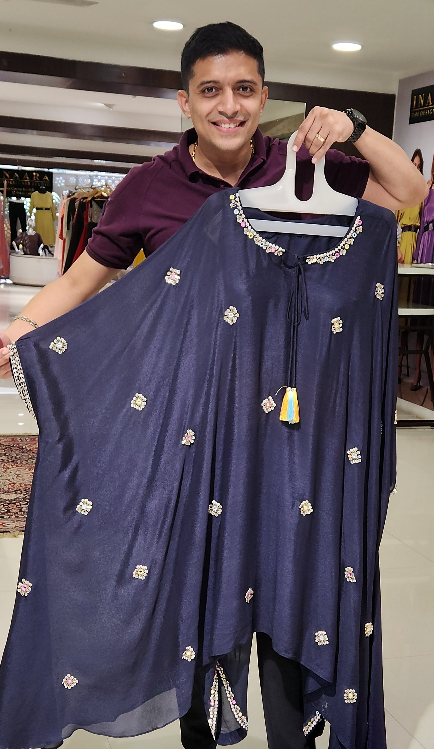 Blue Palazzo Set VM2158