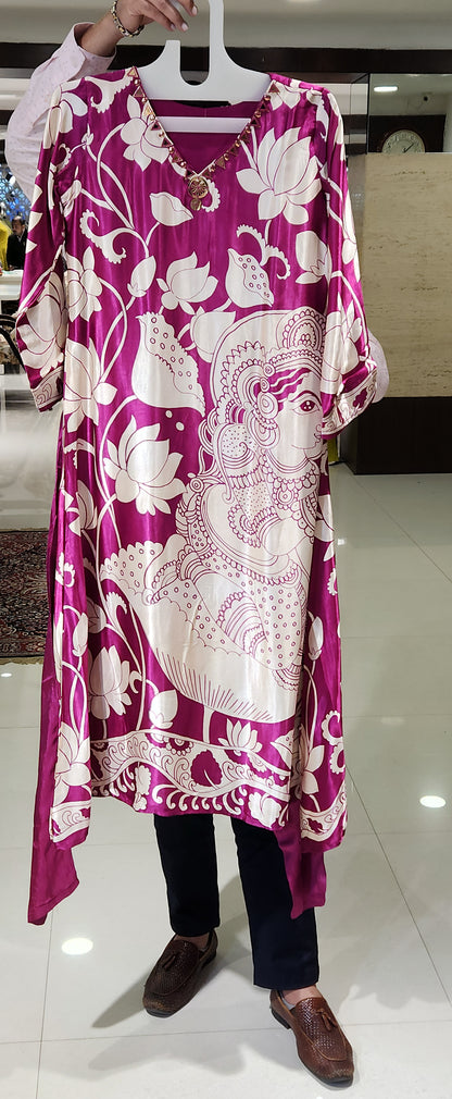 Pink kurti Pant Mym36168