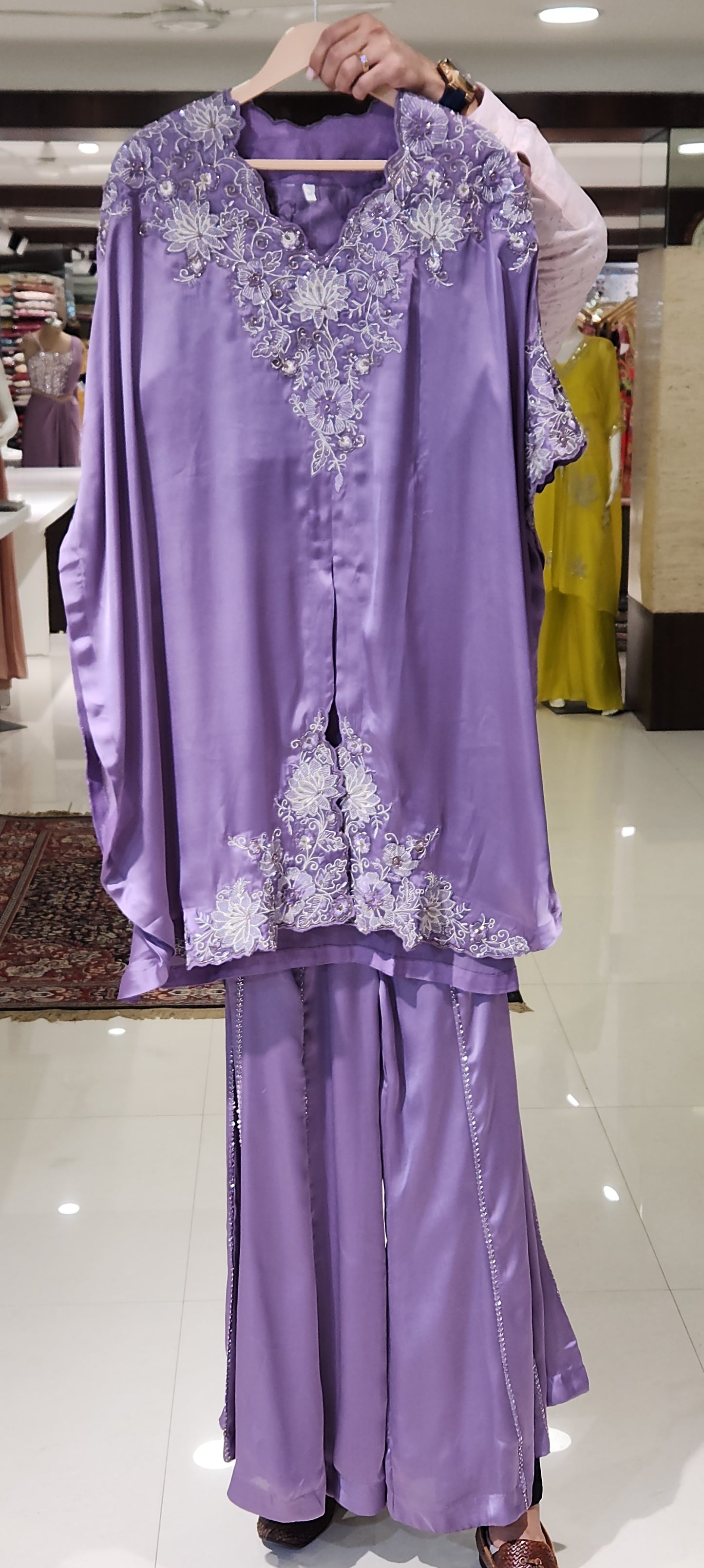 Purple Plazo suit MSUV0559