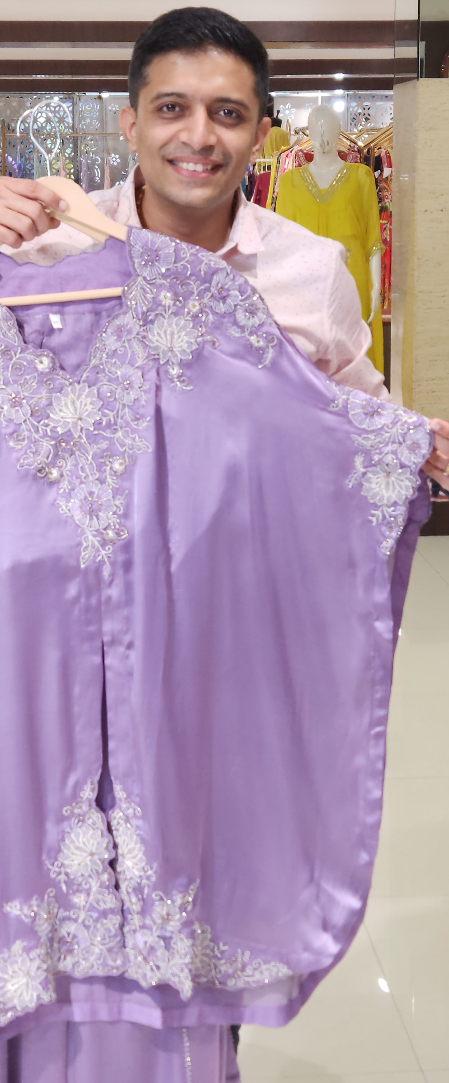 Purple Plazo suit MSUV0559