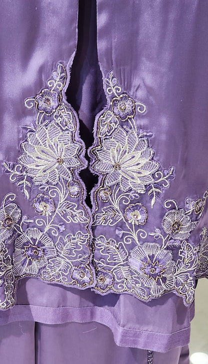 Purple Plazo suit MSUV0559