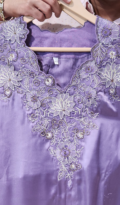 Purple Plazo suit MSUV0559