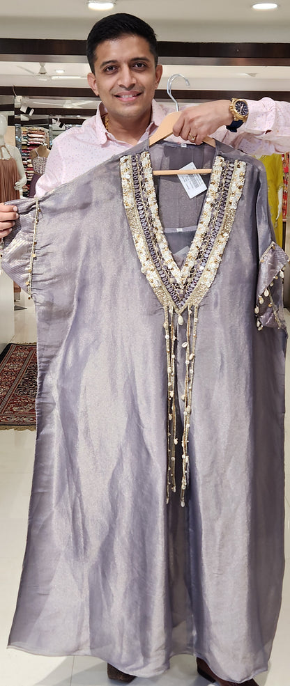 Grey plazo suit SD23179