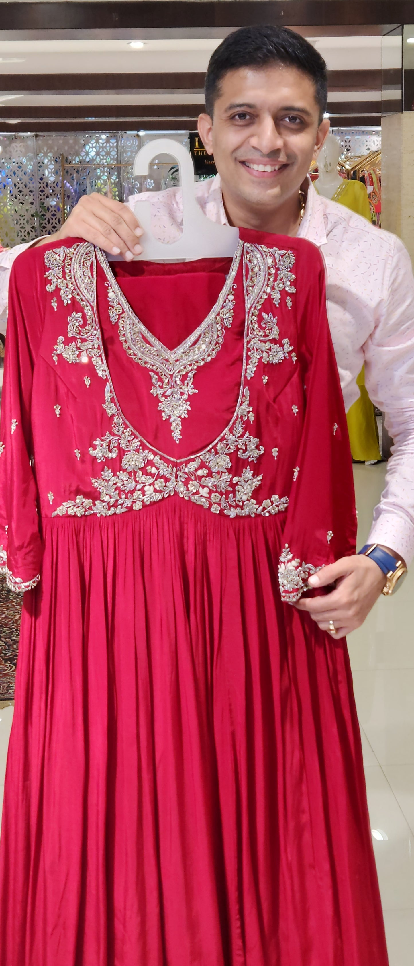 Maroon Partywear Gown TK1305