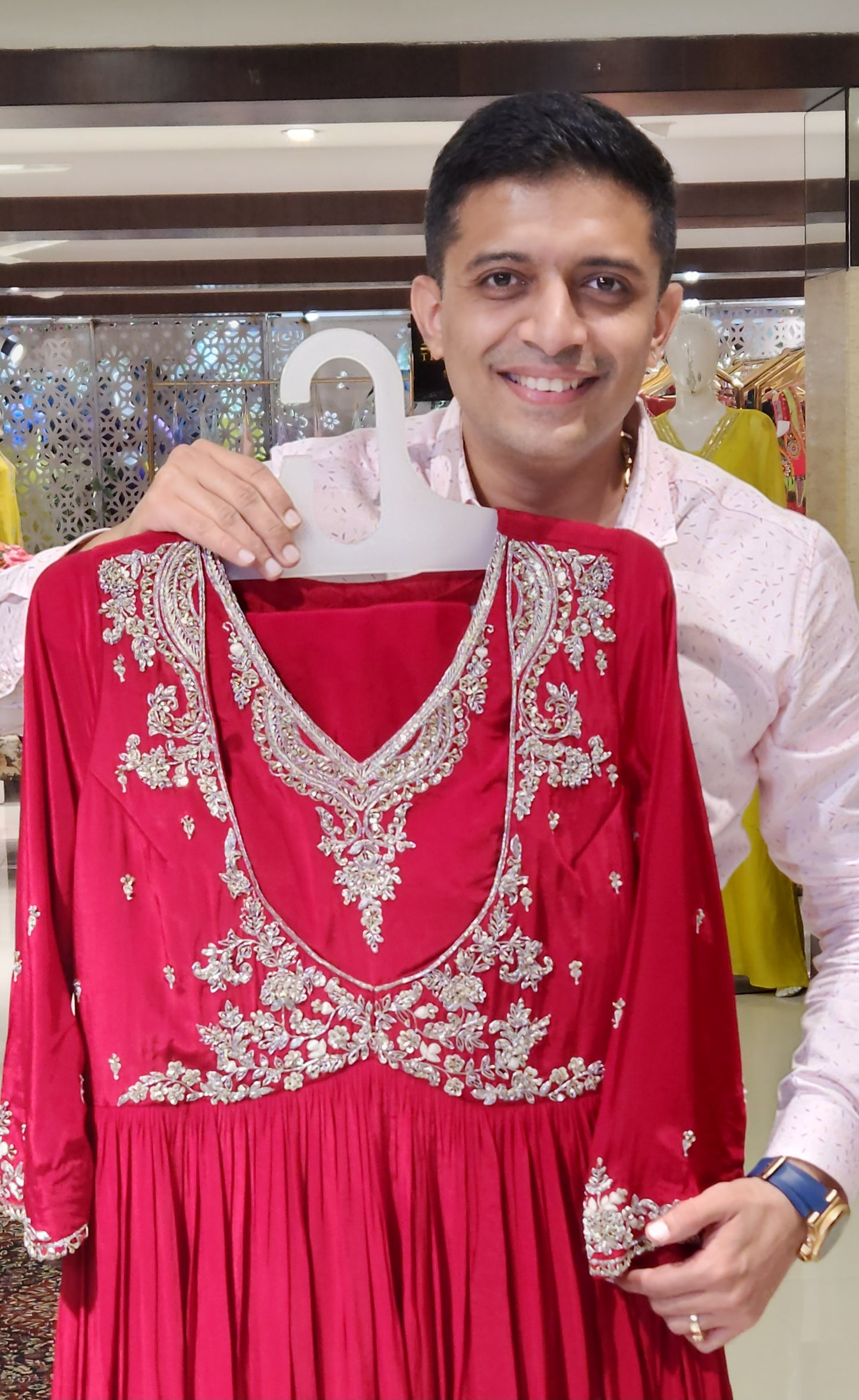 Maroon Partywear Gown TK1305
