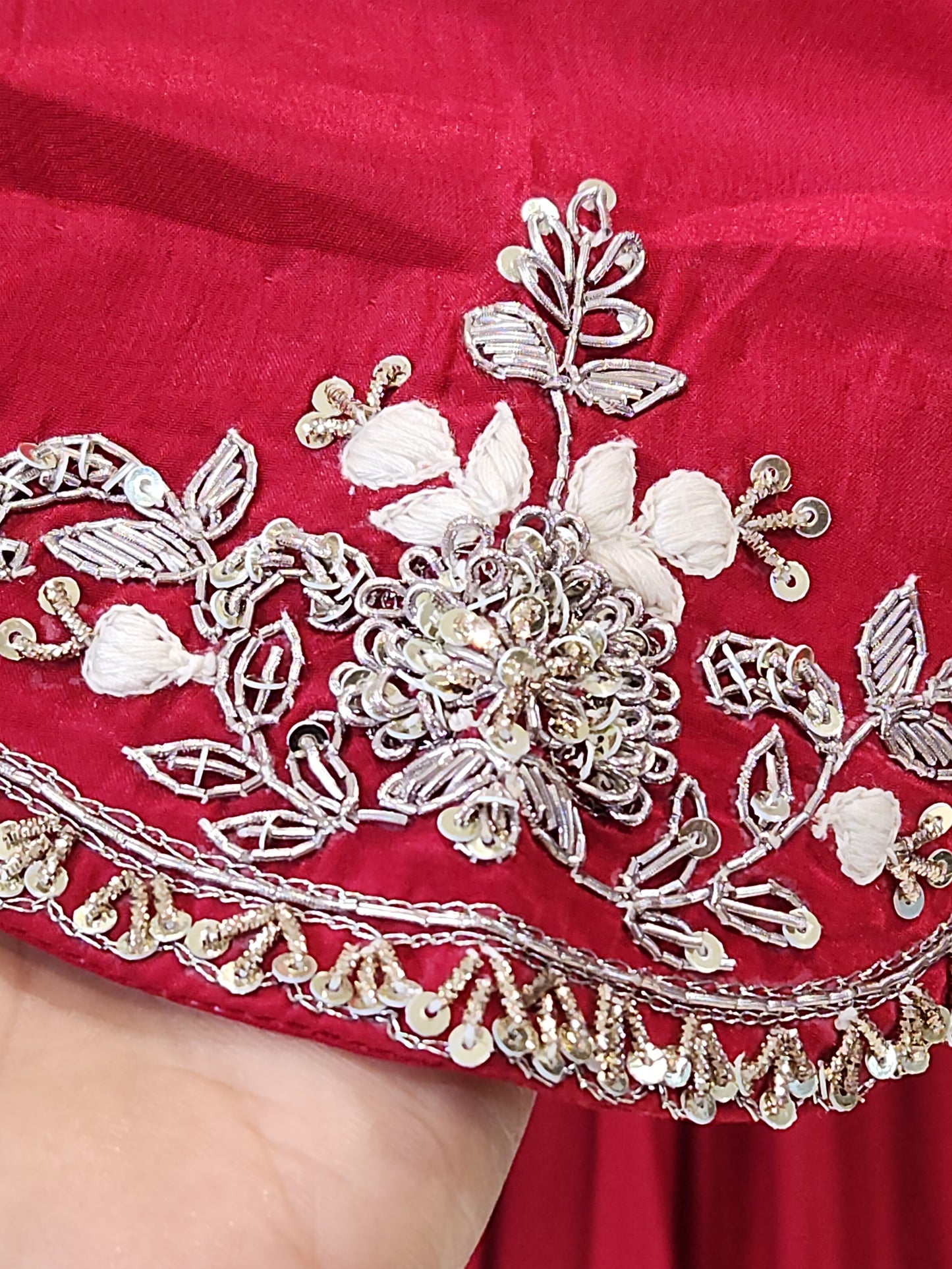 Maroon Partywear Gown TK1305