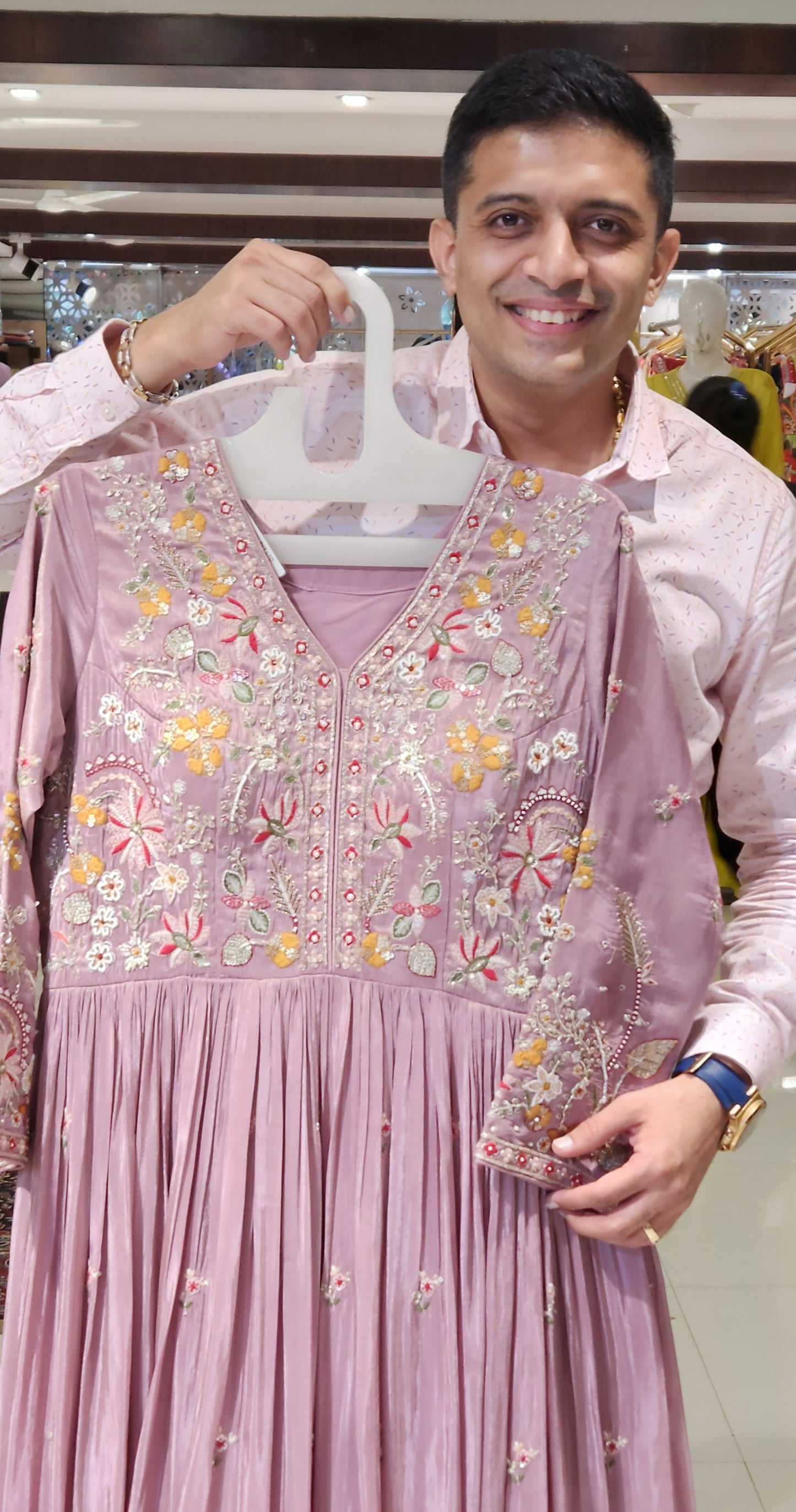 Lilac Anarkali Suit RJ4