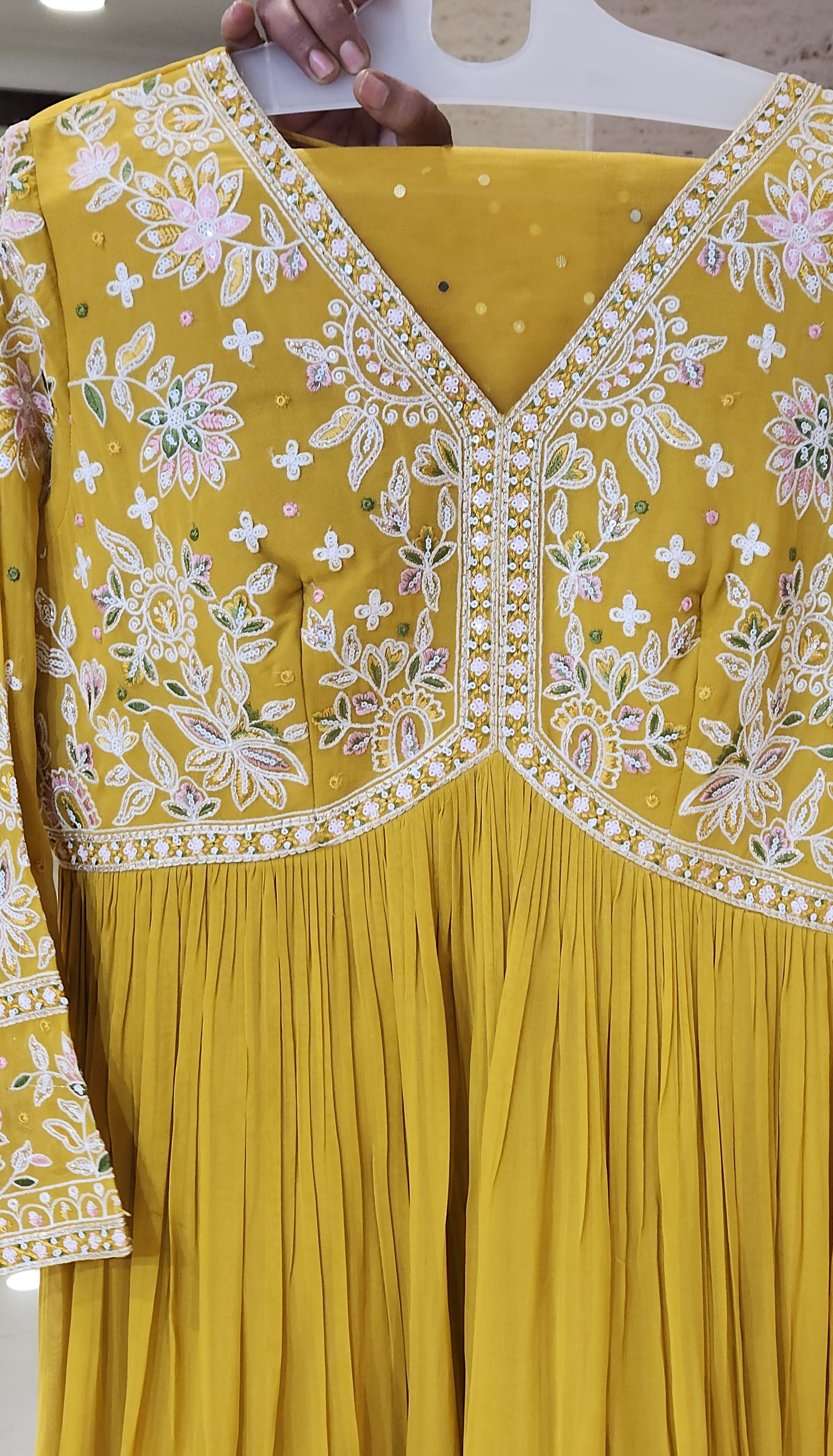 Yellow Anarkali Suit AM1208