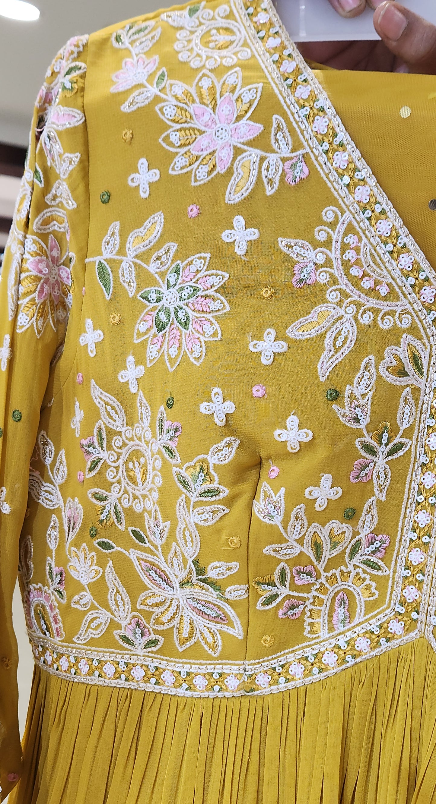 Yellow Anarkali Suit AM1208