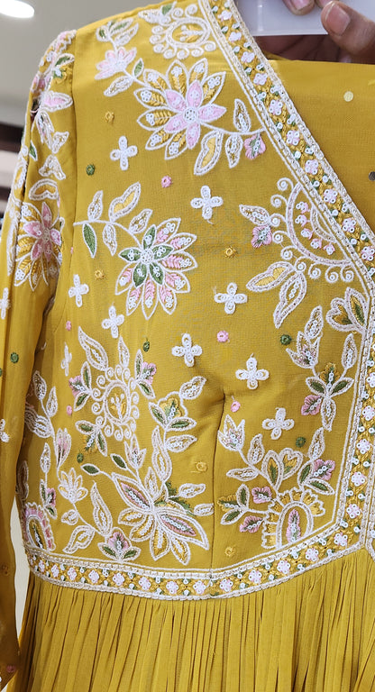 Yellow Anarkali Suit AM1208
