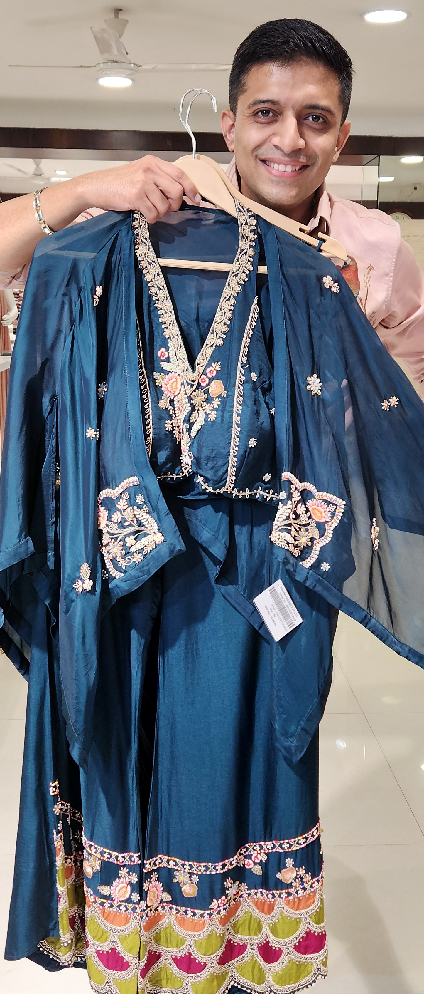 Blue Plazo Suit JMK1042