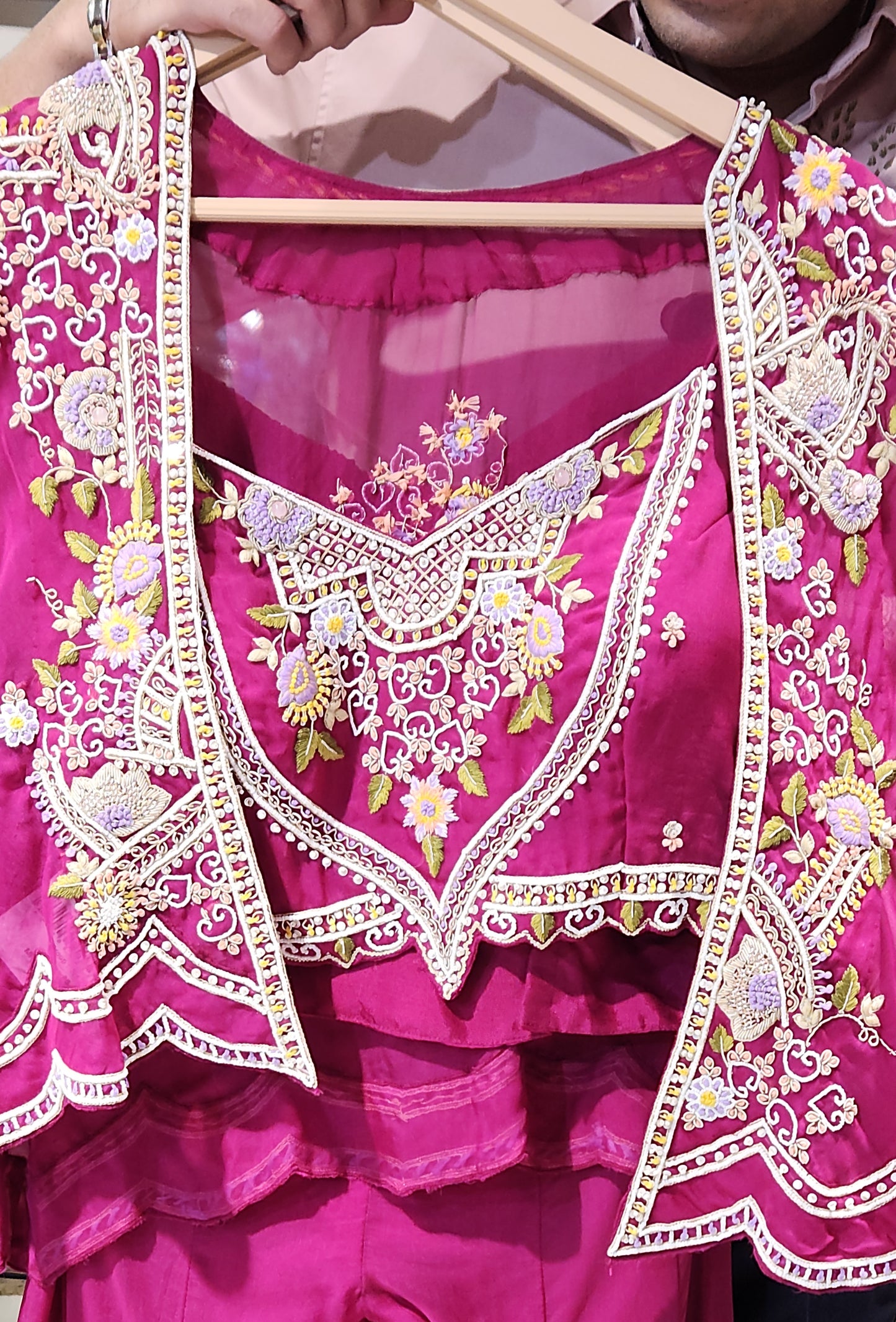 Pink Plazo Suit JMK1024