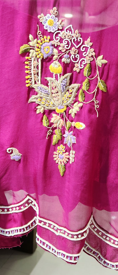 Pink Plazo Suit JMK1024