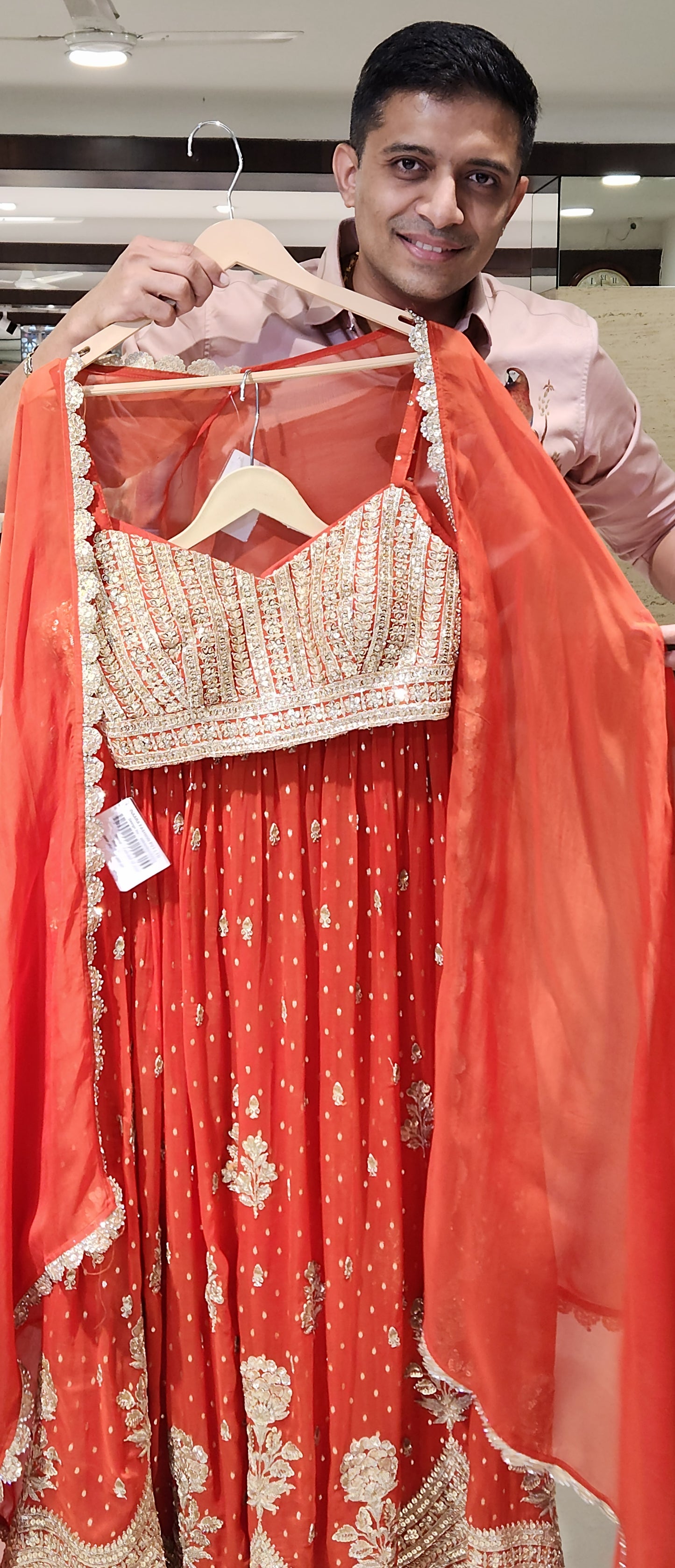 Orange Plazo Croptop SDM6426