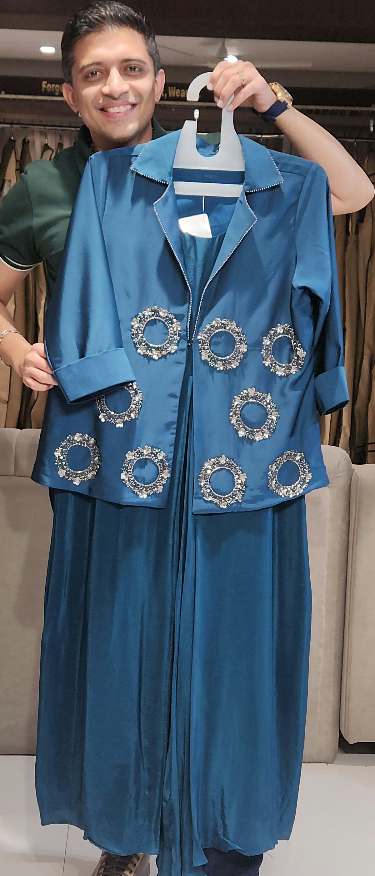 Blue Midi dress SMK3490