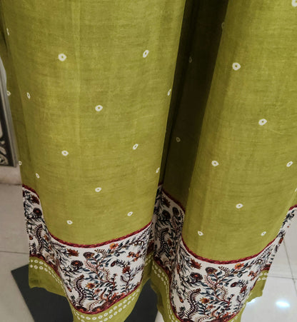 Green Bandhej Co Ord Sets OM6964