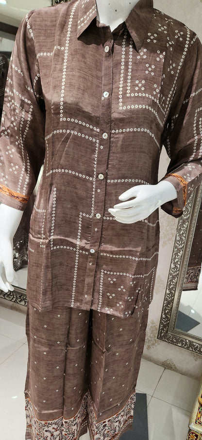 Brown Co Ord Set OM6964