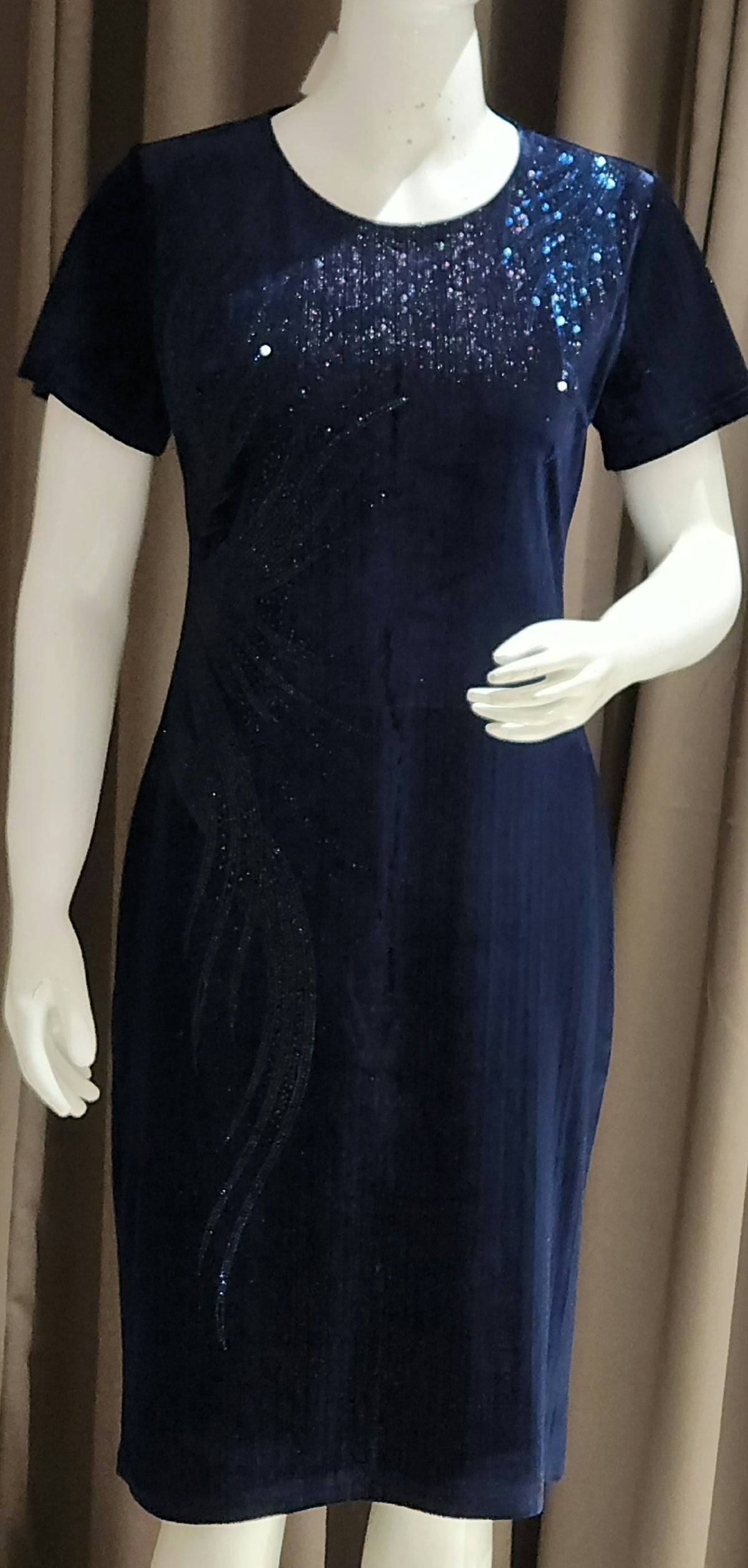 Blue Midi Dress KEMP4871