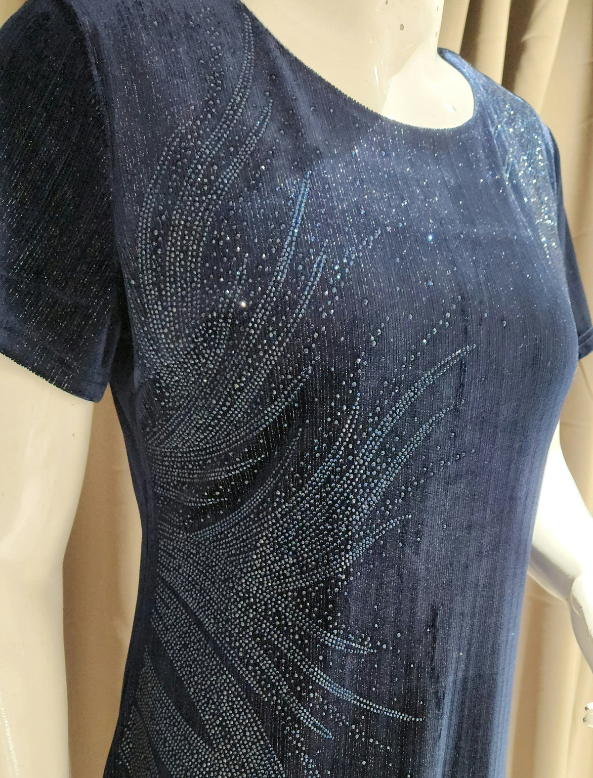 Blue Midi Dress KEMP4871