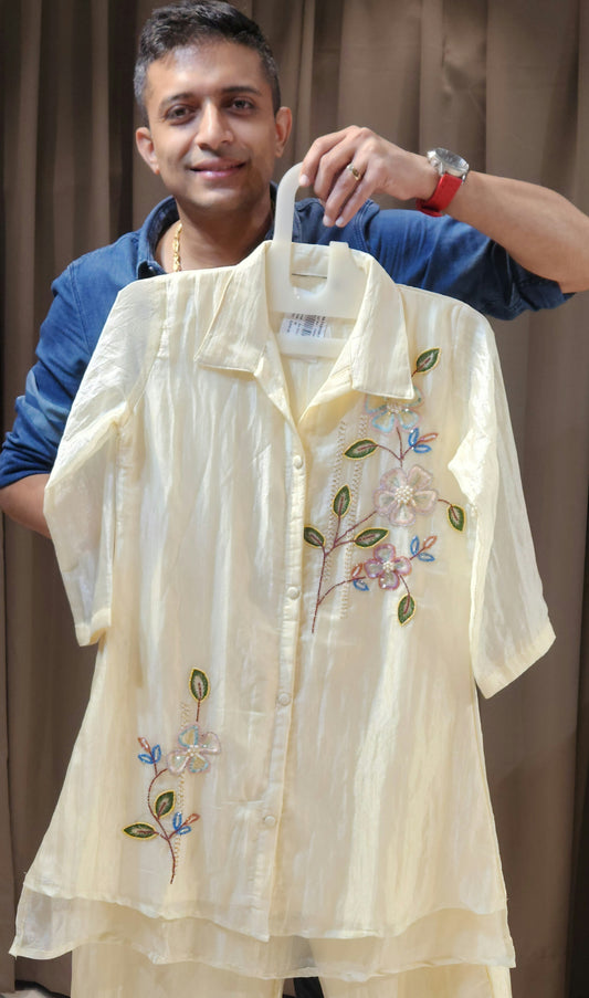 Ivory Co Ord SetDFM1816
