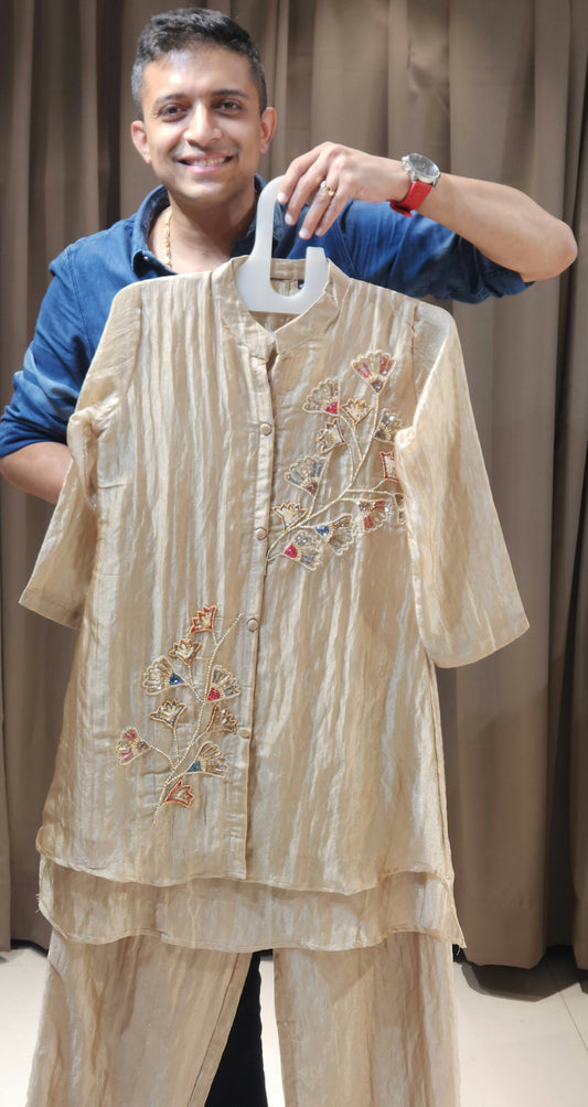 Gold Co Ord set DFM1821