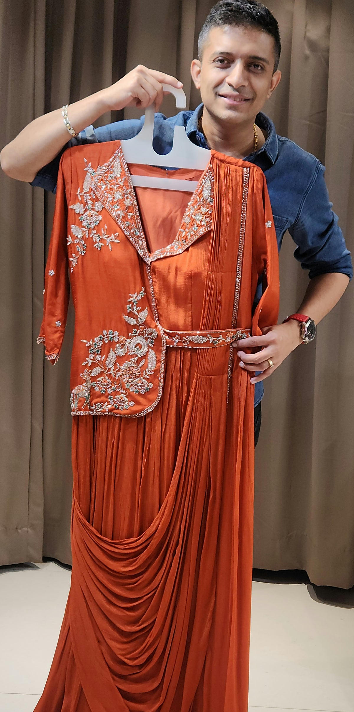 Orange Gown RCK7639