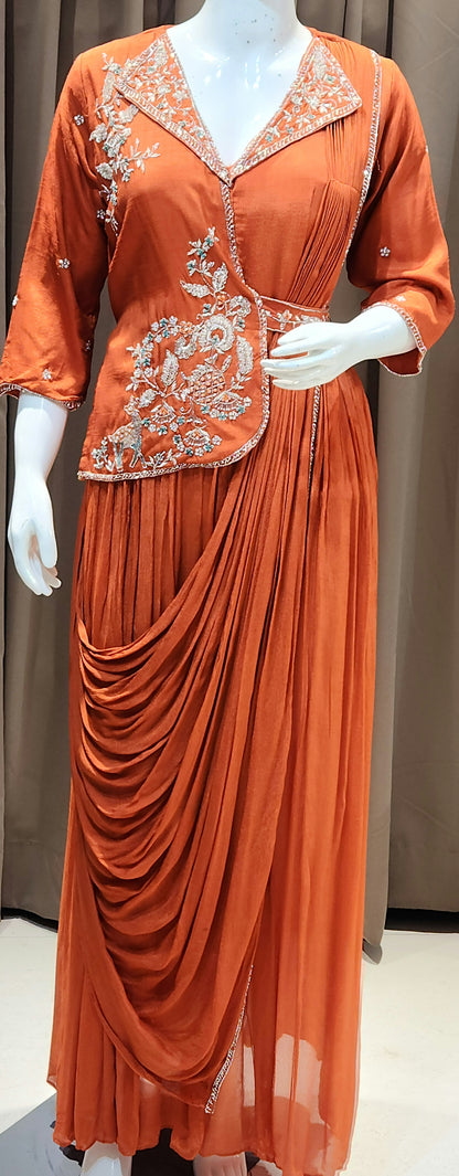 Orange Gown RCK7639