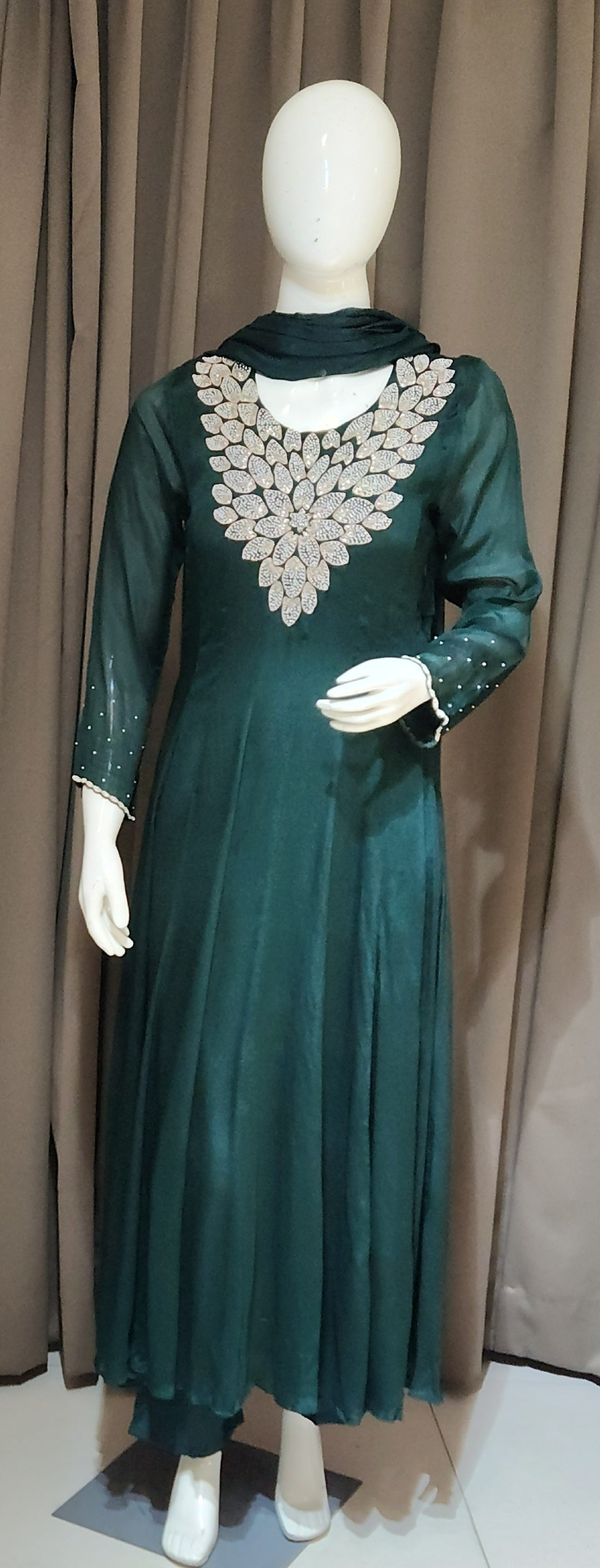 Green Anarkali ok5063
