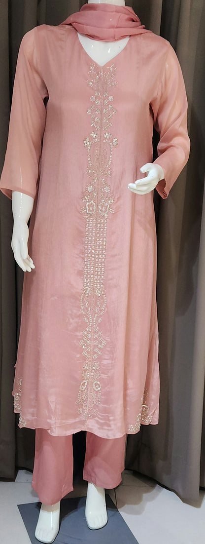 Peach Coord Set OKSAN4234