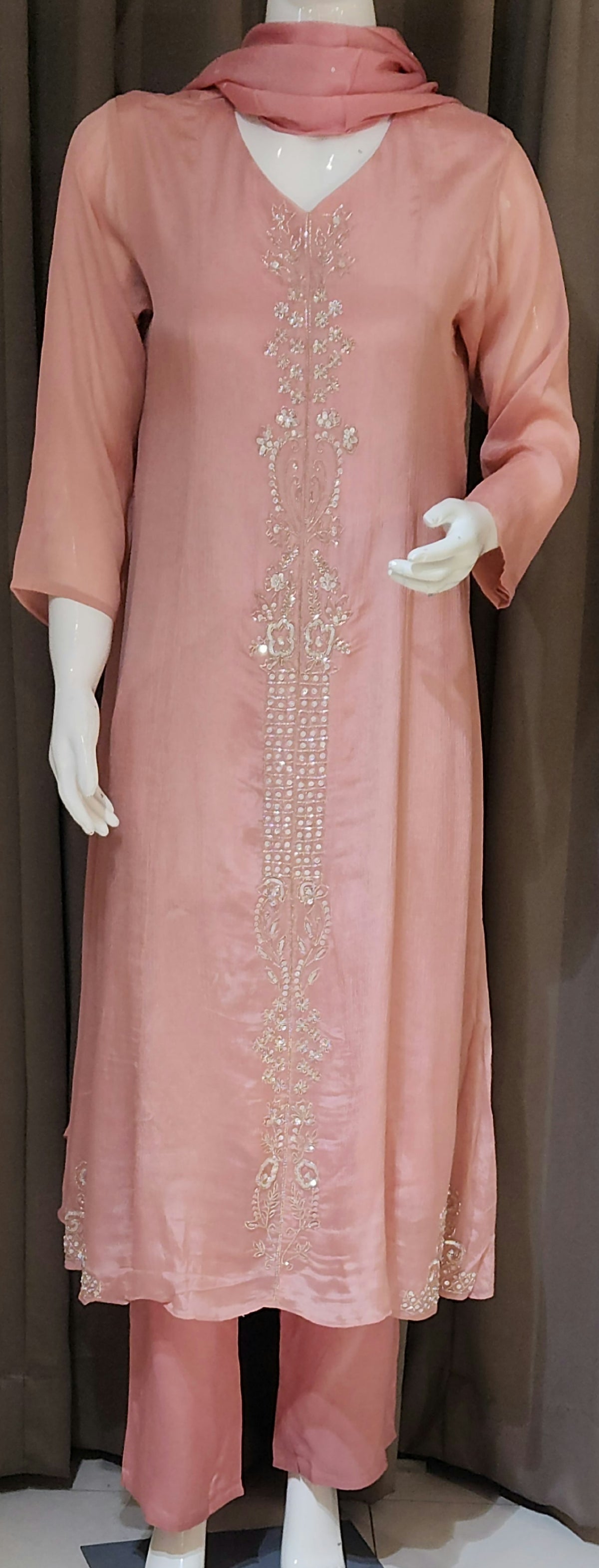 Peach Coord Set OKSAN4234