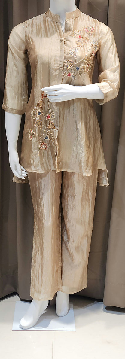 Gold Co Ord set DFM1821