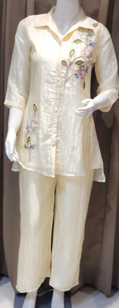 Ivory Co Ord SetDFM1816