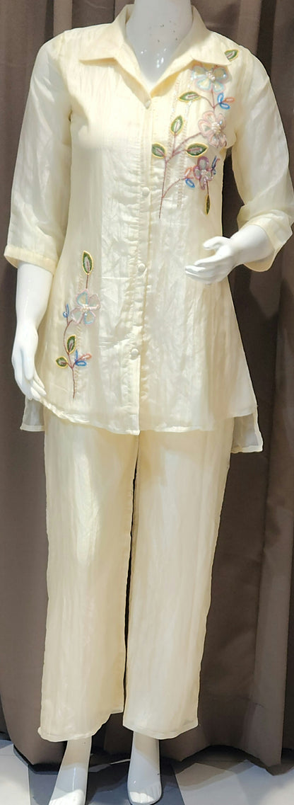 Ivory Co Ord SetDFM1816