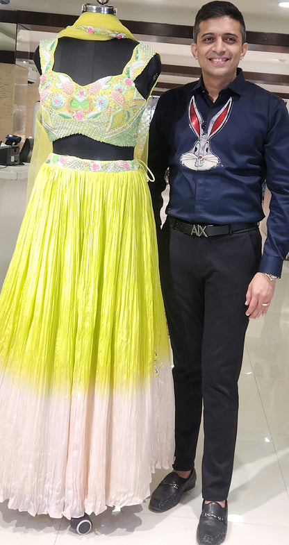 Neon Green Skirt TopVM2431