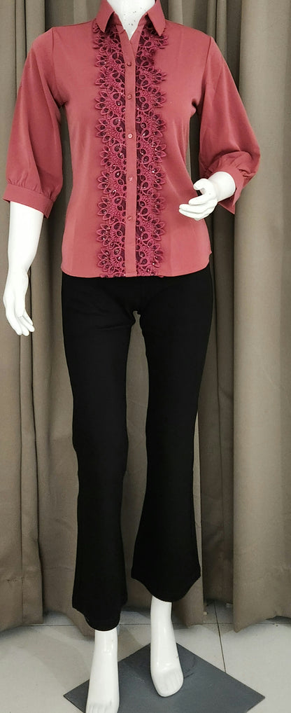Coral Pink Top SSM9006