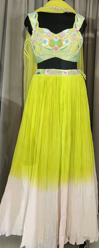 Neon Green Skirt TopVM2431