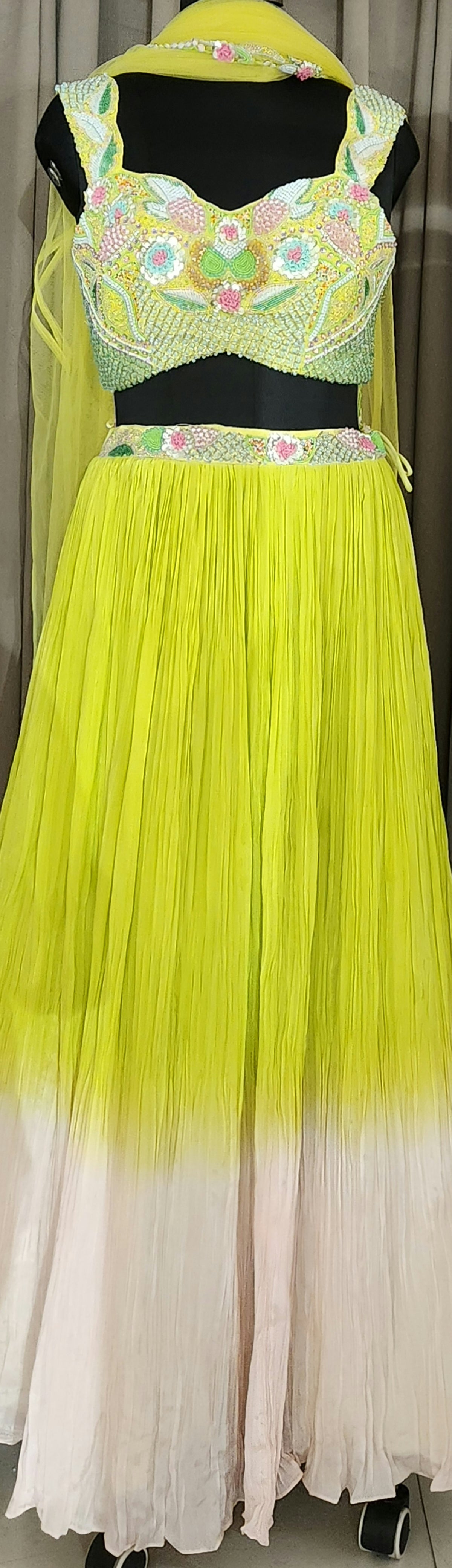 Neon Green Skirt TopVM2431