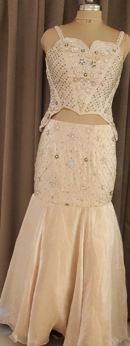 Beige LehangaIDTA519