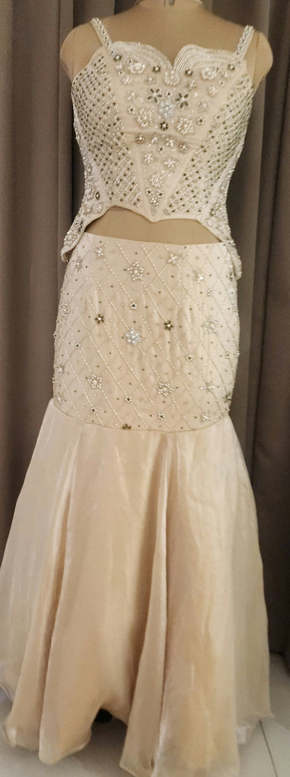 Beige LehangaIDTA519