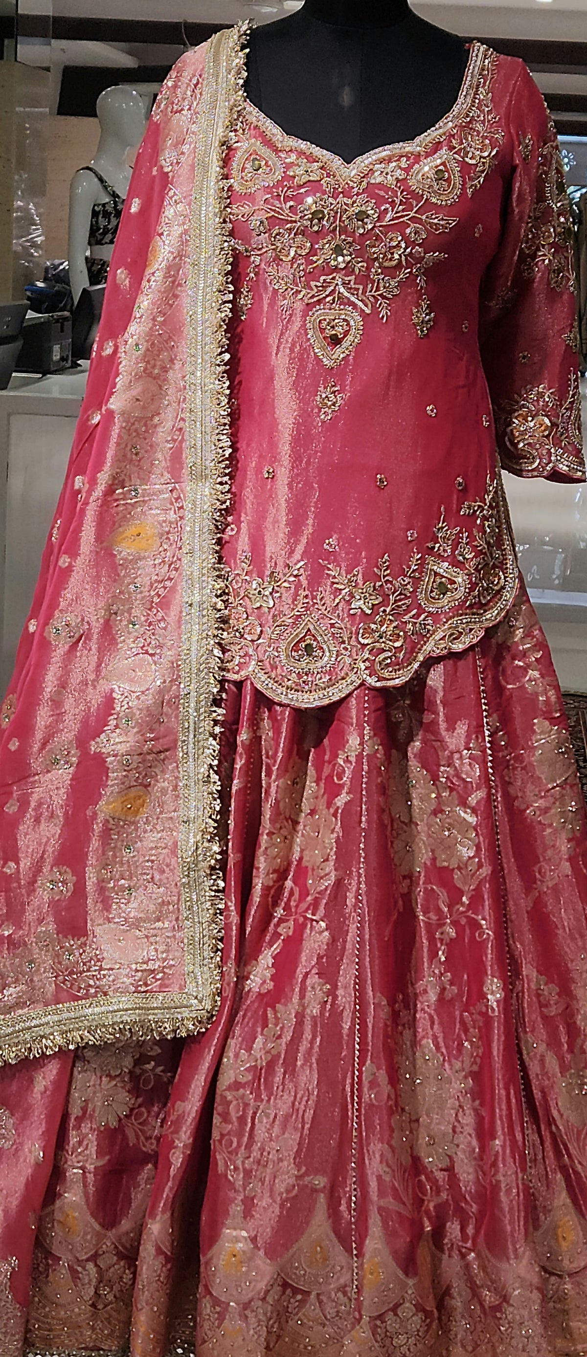 Red Lehenga AFAG1787