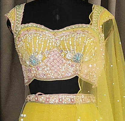 Yellow Lehenga AF1598