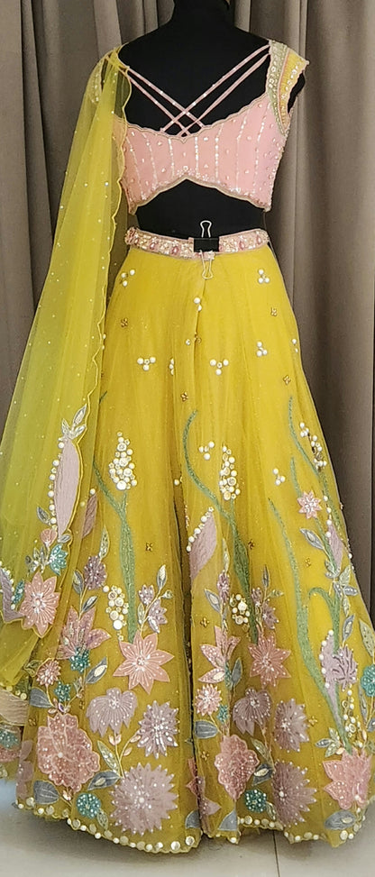 Yellow Lehenga AF1598