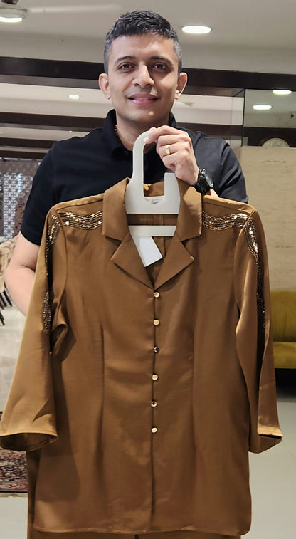 Brown Coord Set SS14138