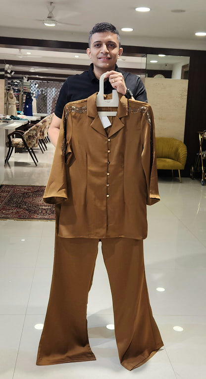 Brown Coord Set SS14138