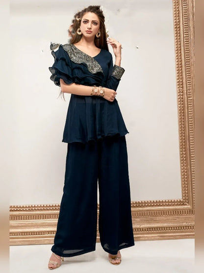 PEACOCK BLUE CO-ORD SET