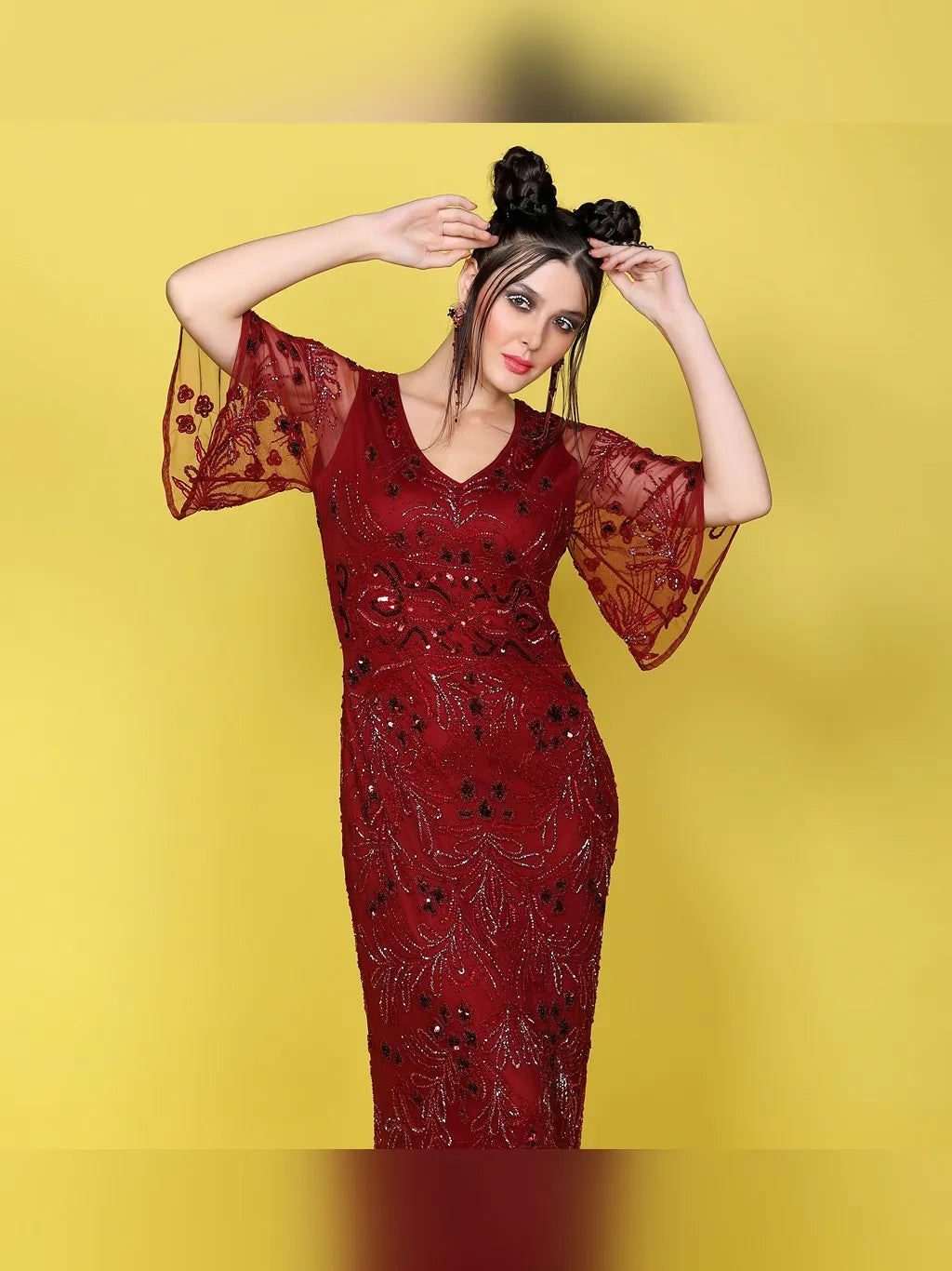 MAROON GOWN