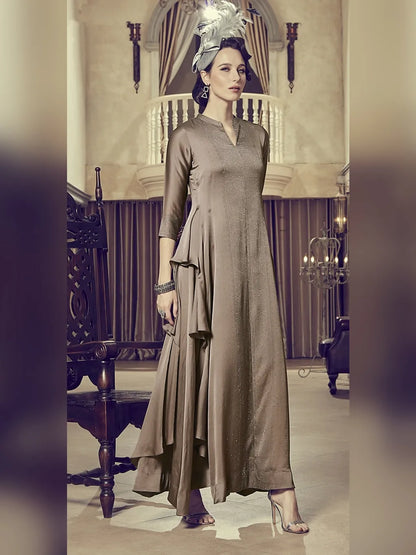 GREY PARTYWEAR GOWN
